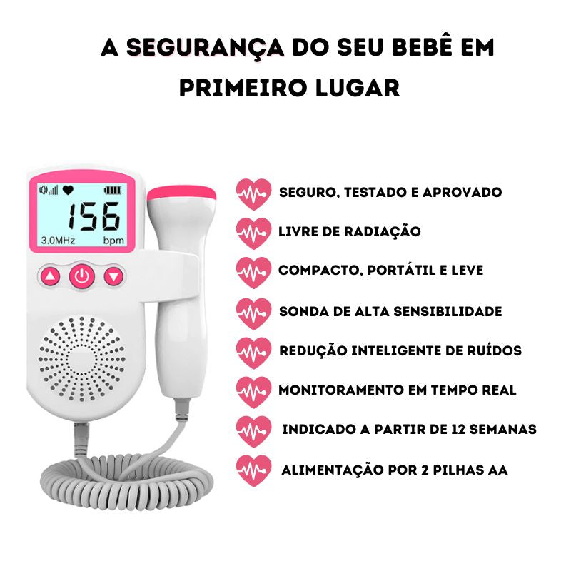 Doppler Fetal Conecte-se com o seu bebê