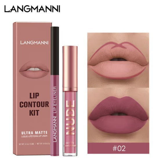 Batom Lipstick e Contorno Labial