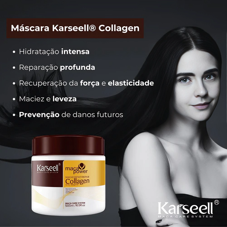 Máscara Para Cabelo Hidratação e Brilho