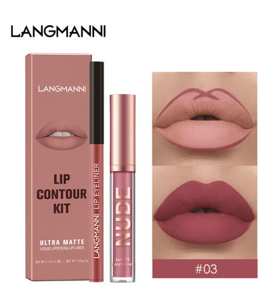 Batom Lipstick e Contorno Labial