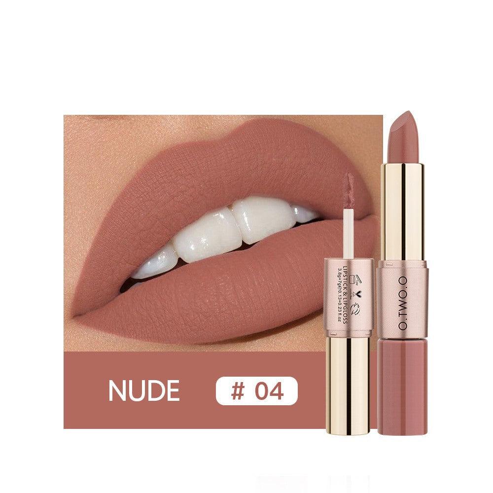 Batom Matte Duo Pro! Lábios em Destaque - Nude