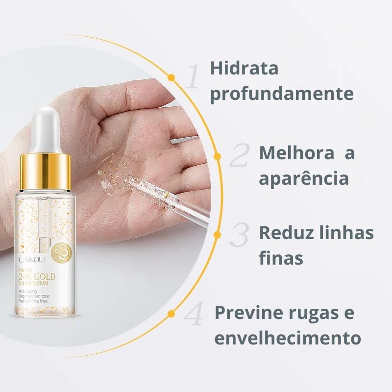 O Sérum Facial possui uma poderosa fórmula antienvelhecimento que mantém a pele hidratada, flexível e jovem. Seus ingredientes ativos patenteados reduzem rugas, manchas, linhas de expressão, poros evidentes, acne e ressecamento.