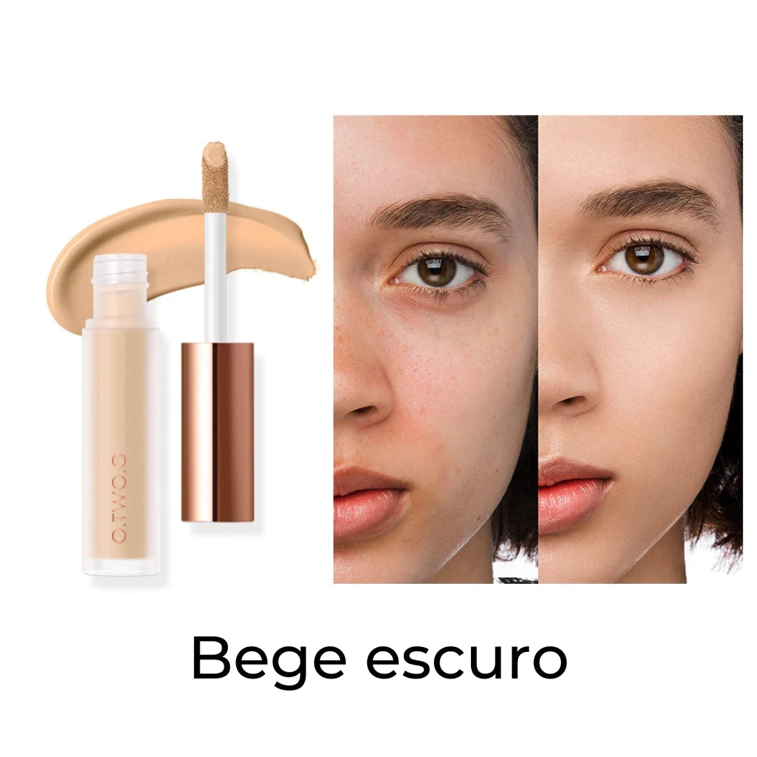 Base e Corretivo SkinPro - Anti Rugas e Linhas de Expressão - Bege Escuro