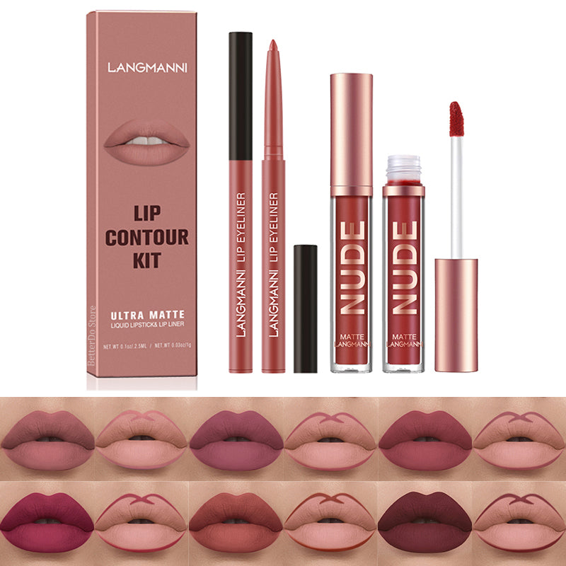 Batom Lipstick e Contorno Labial