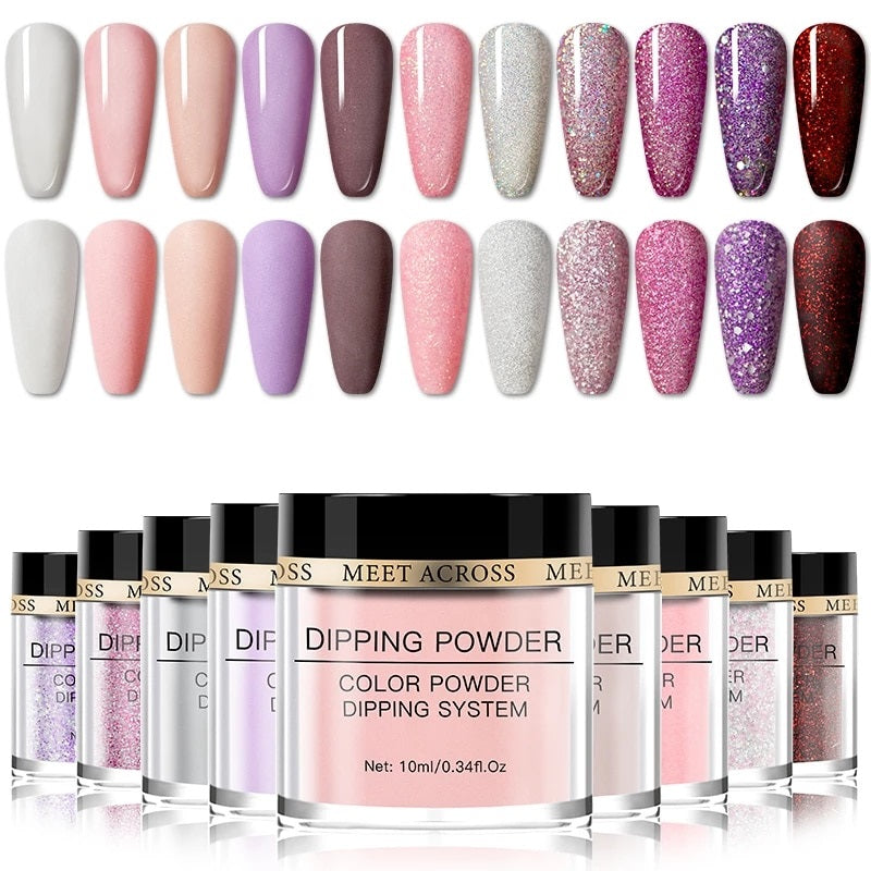 Pó de Imersão para Unhas Esmalte